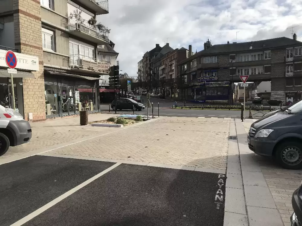 lisieux pavés traversée chaussée