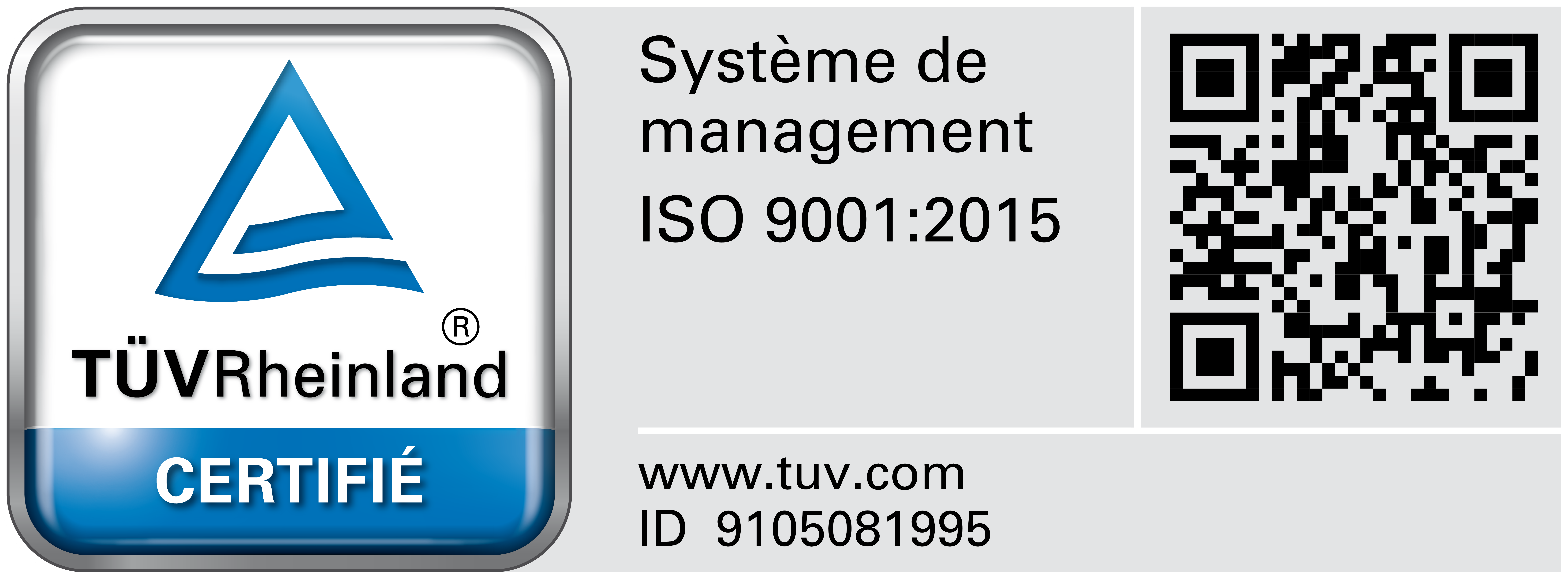 certificat qualité tuv iso rsi