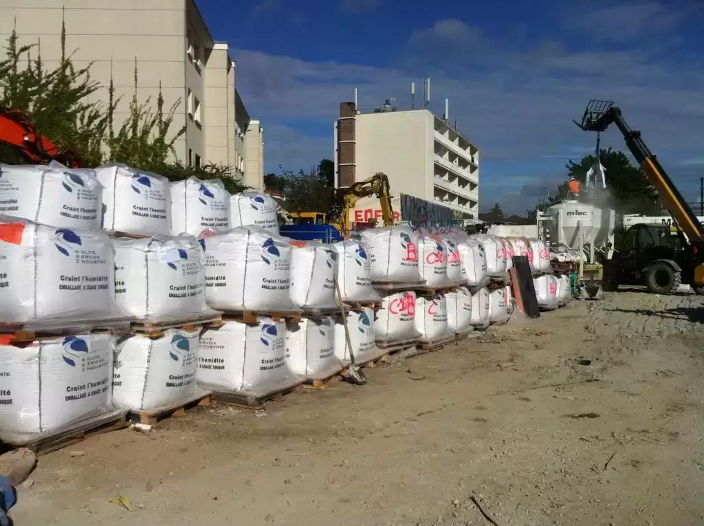 beton chantier sncf big bags