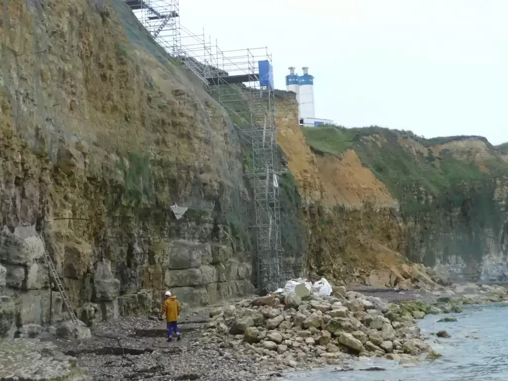 beton projete colore pointe hoc