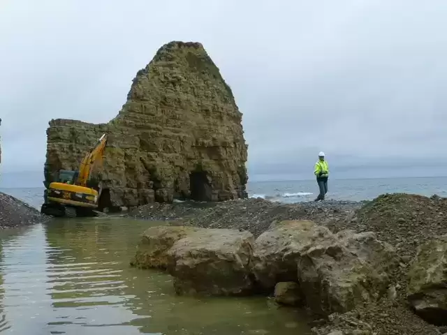 beton projete colore pointe hoc