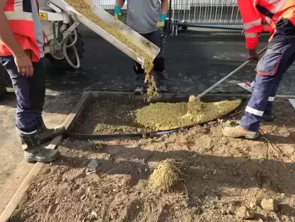 béton drainant big bags colorants