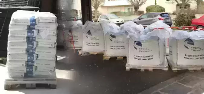 sacs et big bags sur chantier
